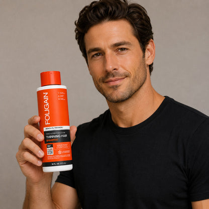 FOLIGAIN® Triple Action Shampoo For Thinning Hair For Men with 2% TRIOXIDIL® 473ml