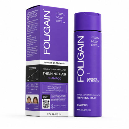 FOLIGAIN® Triple Action Shampoo For Thinning Hair For Women with 2% TRIOXIDIL®