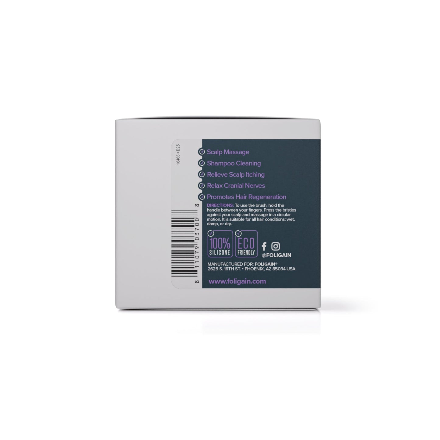 FOLIGAIN® Scalp Therapy Exfoliator & Massager in Purple