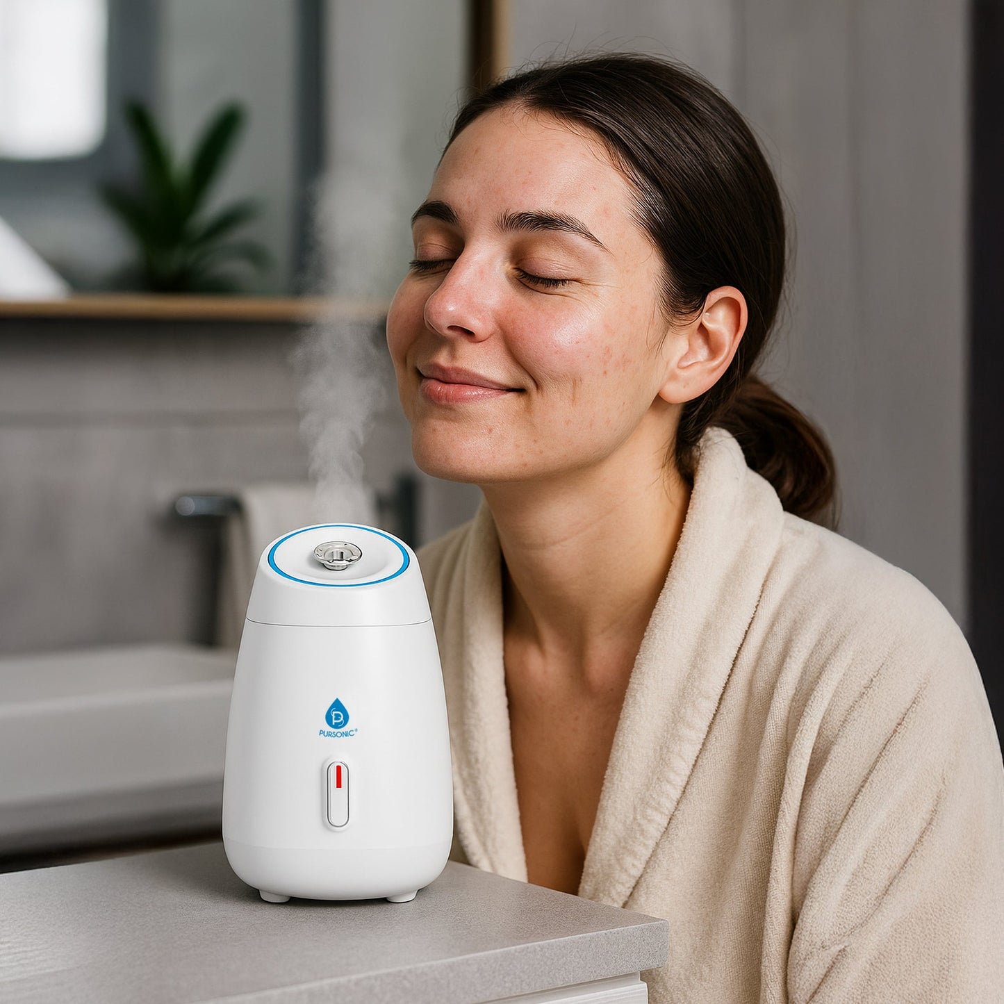 Spa facial hydratant à brume chaude Pursonic