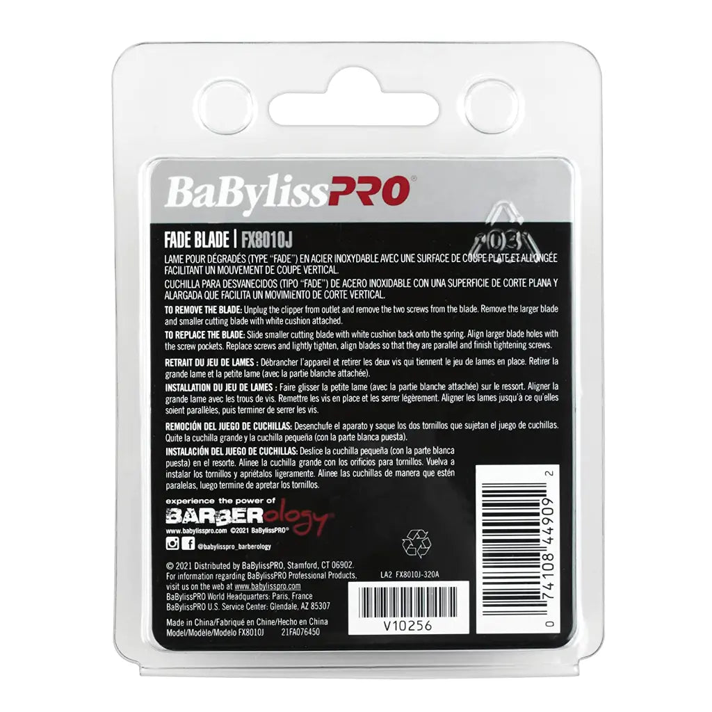 BaBylissPRO® Replacement Stainless Steel Fade Blade - FX8010J