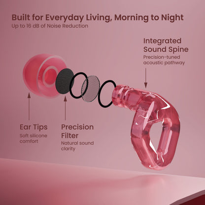 ZENZ - Flow Pro Earplugs - Blush Pink