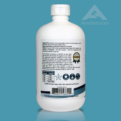 FortiSalt Reduced Salt Seasoning/Gourmet Salt Substitute Refill Size 550 mL (18.6 fl.oz.)