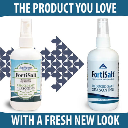 FortiSalt Reduced Salt Seasoning/Gourmet Salt Substitute 250 mL (8.3 fl.oz.)