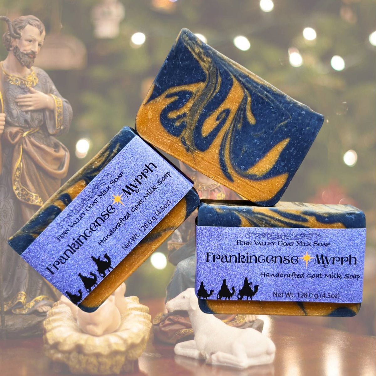 Natural  Goat Milk Soap | Frankincense & Myrrh Scrub