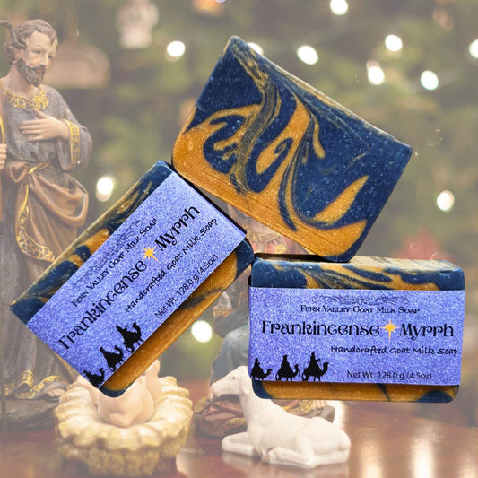 Natural  Goat Milk Soap | Frankincense & Myrrh Scrub
