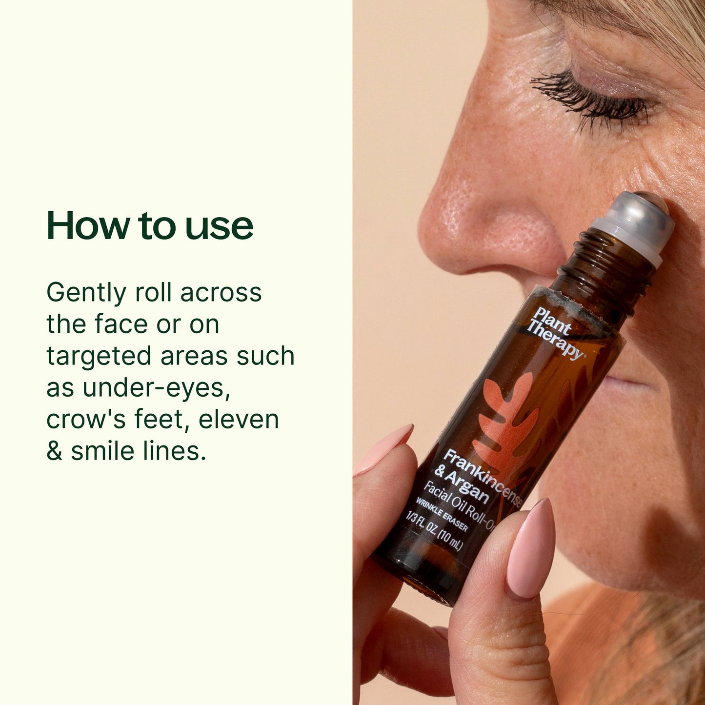 Aceite facial roll-on de incienso y argán