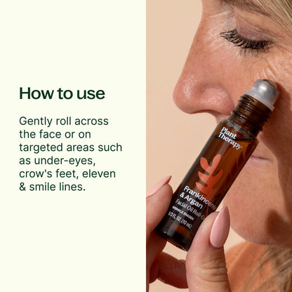 Aceite facial roll-on de incienso y argán