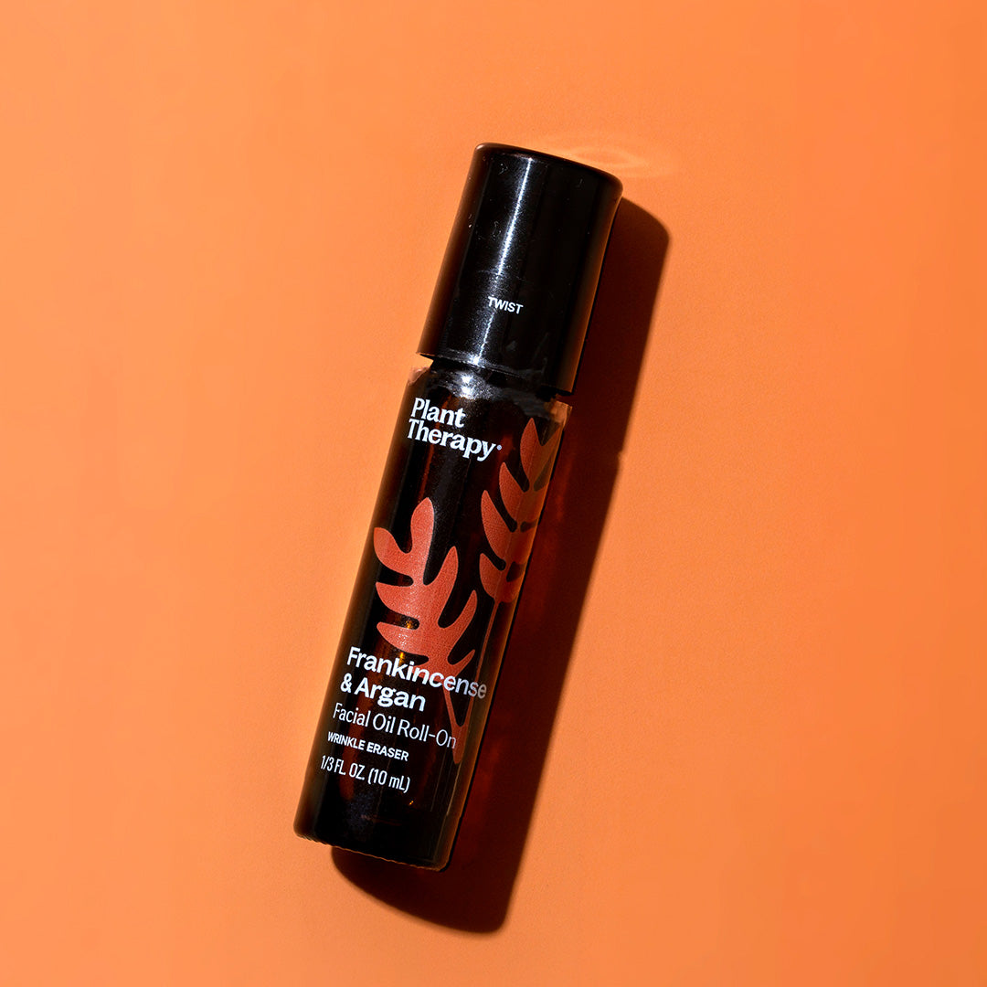 Aceite facial roll-on de incienso y argán