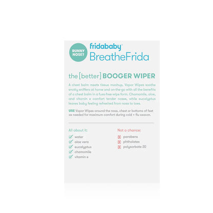 BreatheFrida™ the BoogerWiper Nose + Chest Wipes