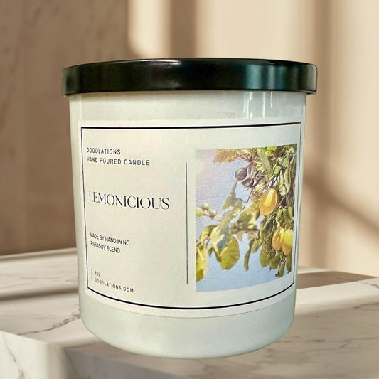 Doodlations Boutique Candle | Lemonicious