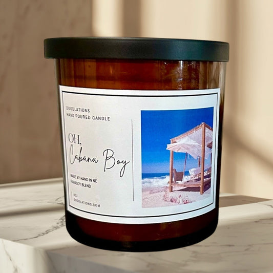 Doodlations Boutique Candle | Oh Cabana Boy