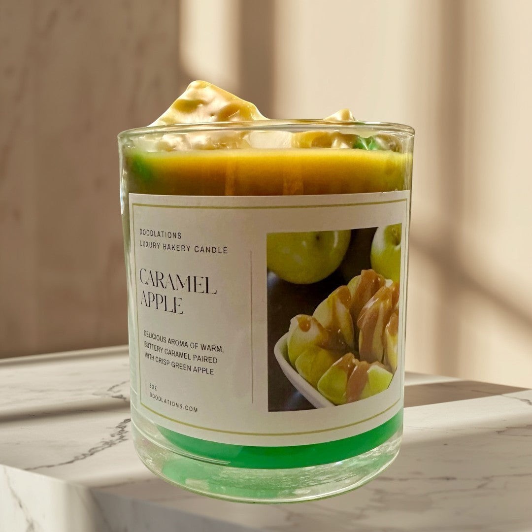 Vela de caramelo de manzana