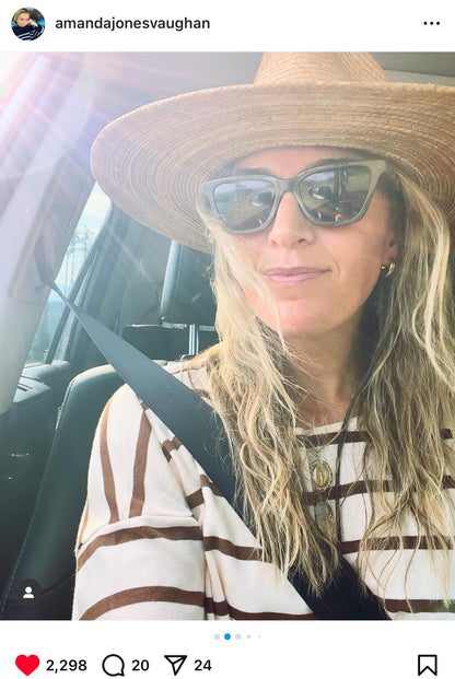 Zinnia Sun Hat - Wide & Short Red Grosgrain Ribbon