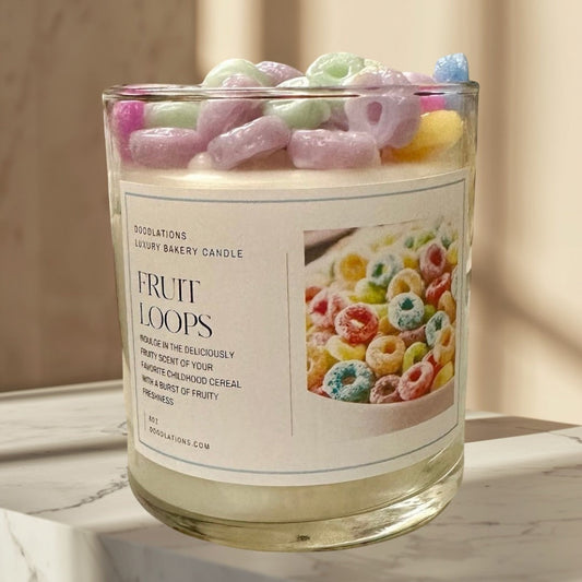 Doodlations Boutique Candle | Fruit Loop