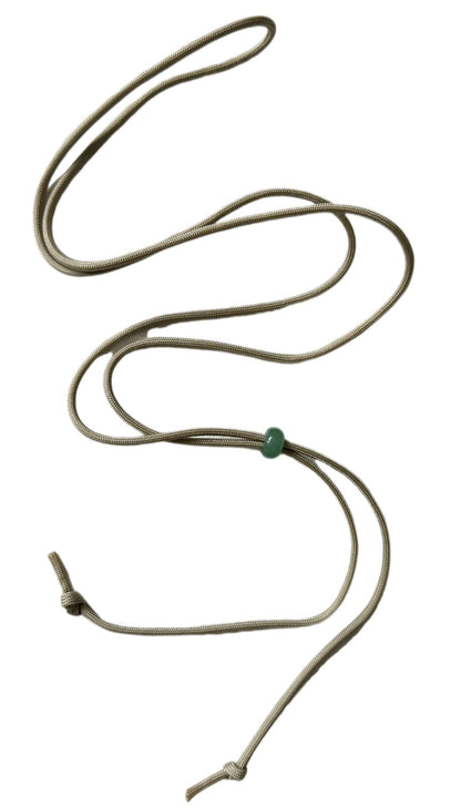 Thin Cord Lanyard with Gemstone Toggle