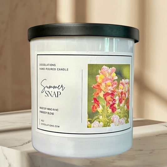 Doodlations Boutique Candle | Summer Snap