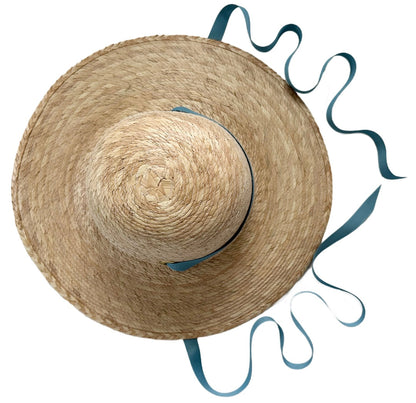 Buttercup Little Girl’s Hat - Thin French Blue Grosgrain Ribbon