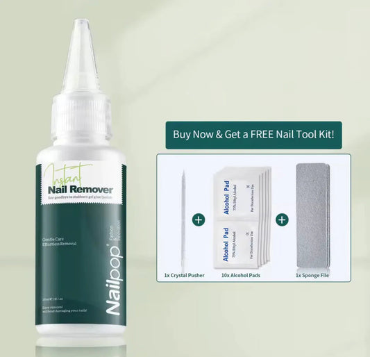 Kit de removedor de pegamento para uñas + herramientas para uñas