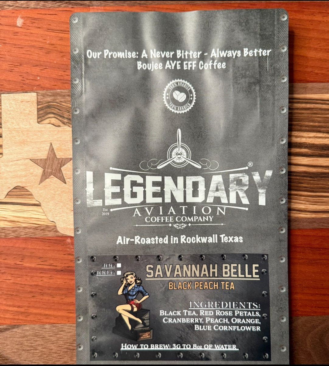 Savannah Belle | Black Peach Loose Leaf Tea