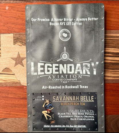 Savannah Belle | Black Peach Loose Leaf Tea
