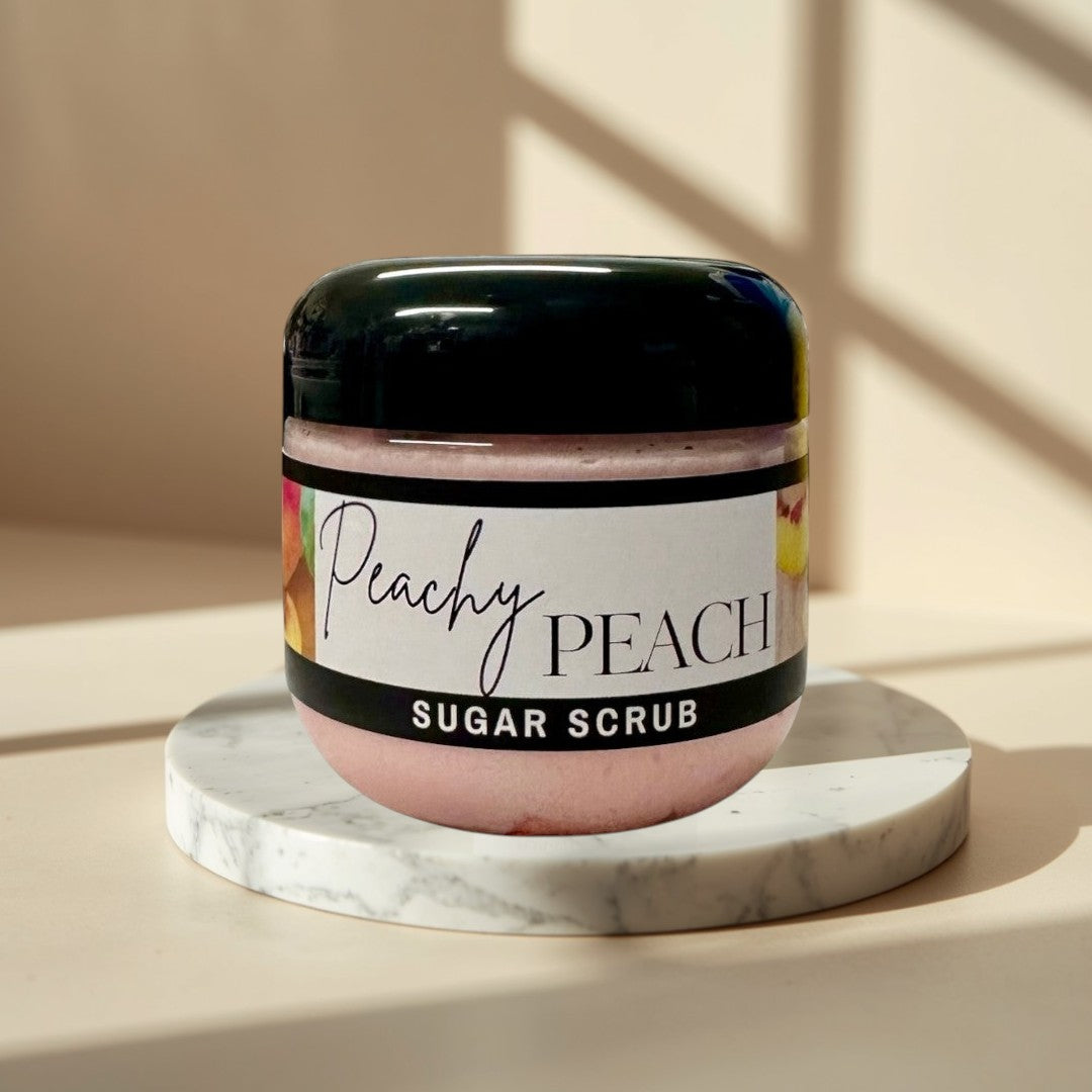 Doodlations Sugar Scrub | Peachy Peach | 4 oz