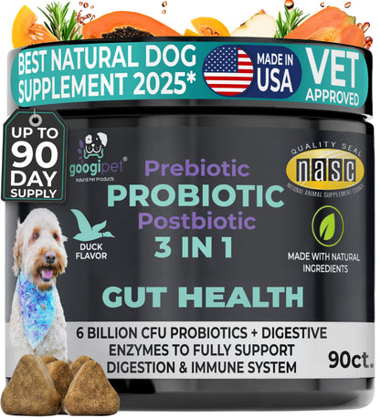 Masticables probióticos 3 en 1 para perros