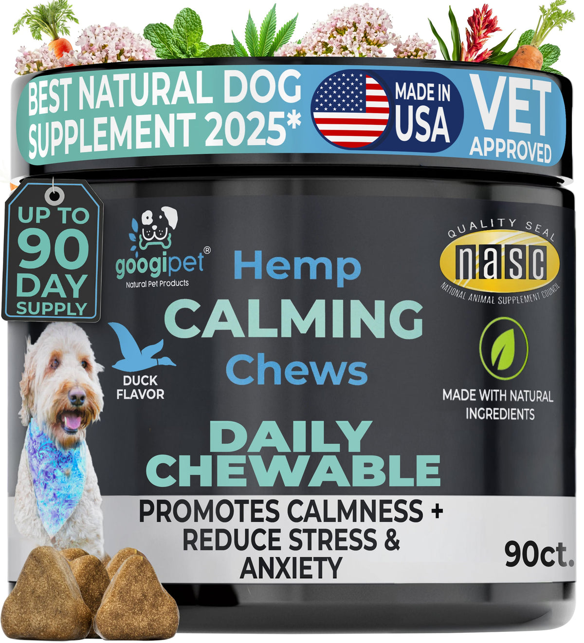 Hemp Calming Chews for Dogs