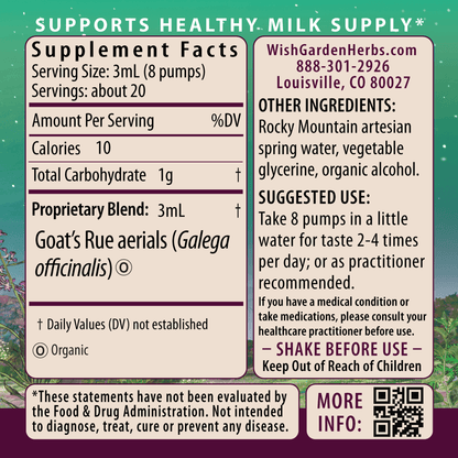 Goat's Rue, Lactation Aid