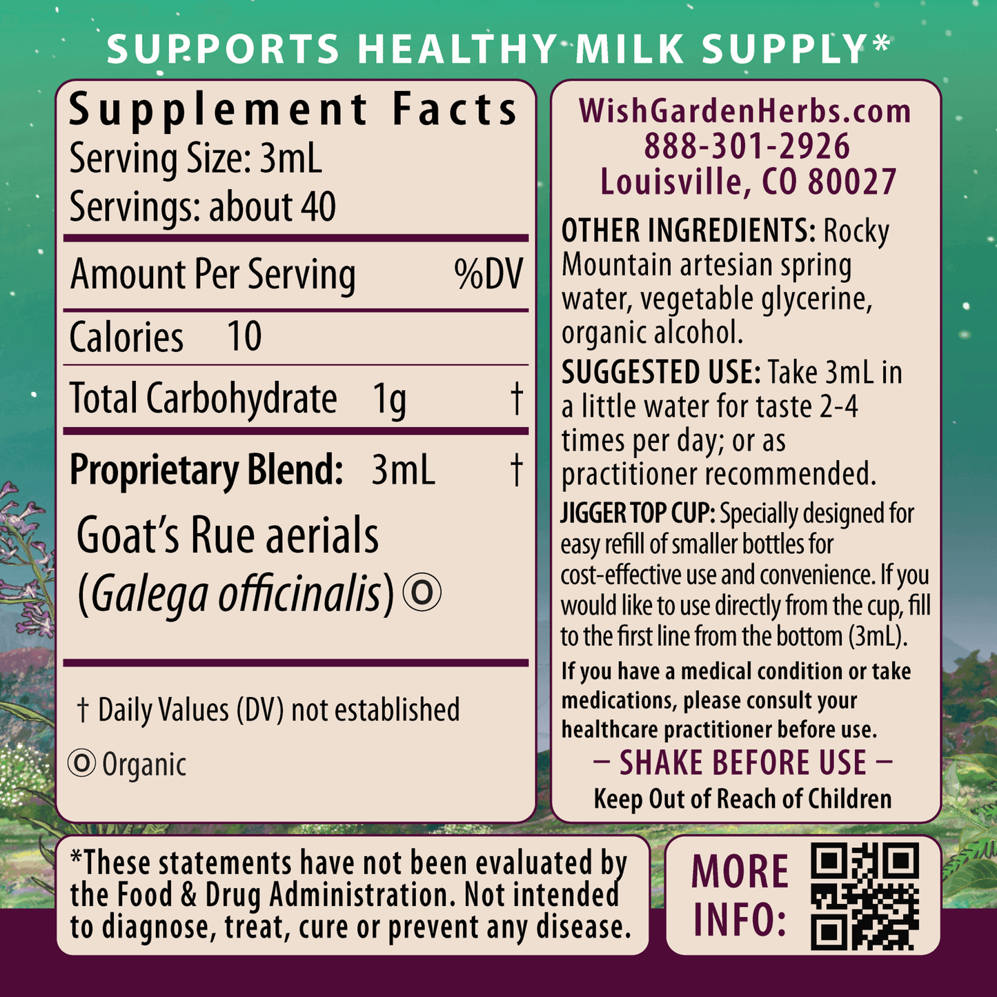 Goat's Rue Lactation Aid