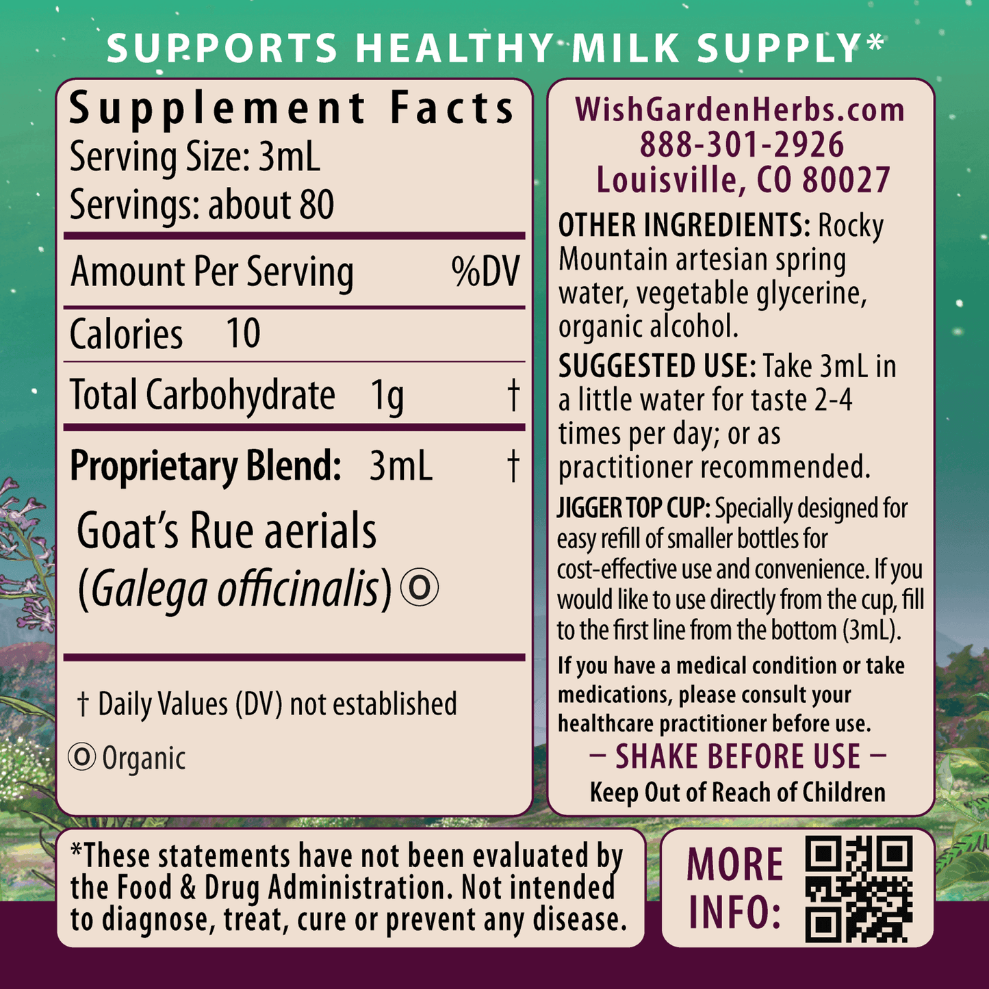 Goat's Rue Lactation Aid