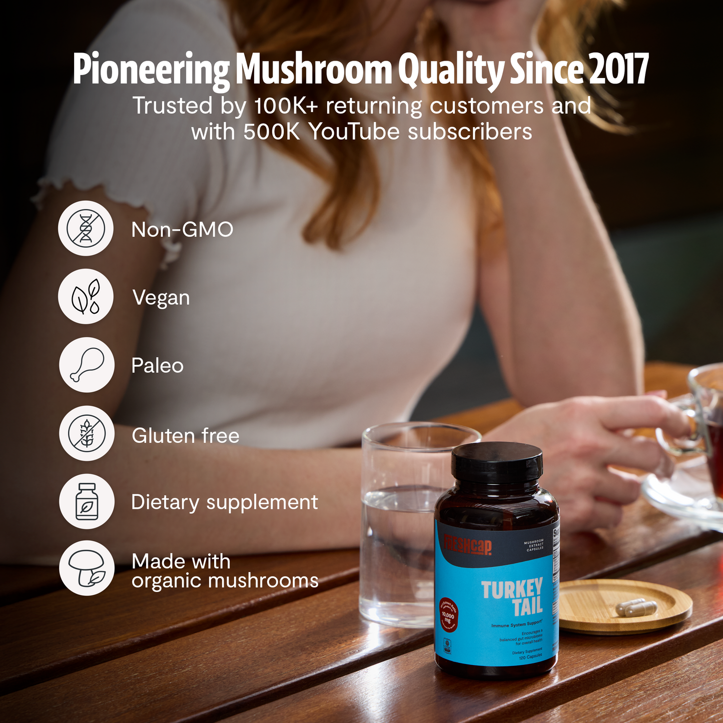 Organic Turkey Tail Mushroom Capsules