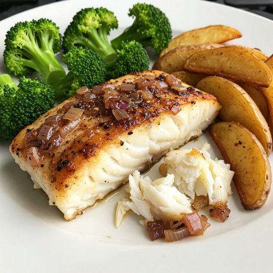 Prêt à Cuire : Kit Repas Morue Oignons Doux et Poivron Fumé