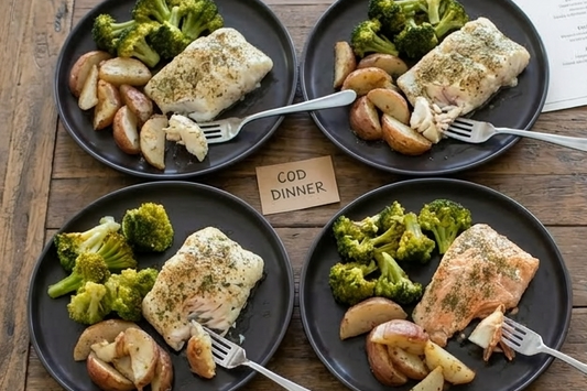 10 plats de fruits de mer – Saumon et cabillaud