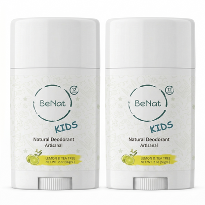 2-Pack all-Natural Deodorants for Kids & Teens