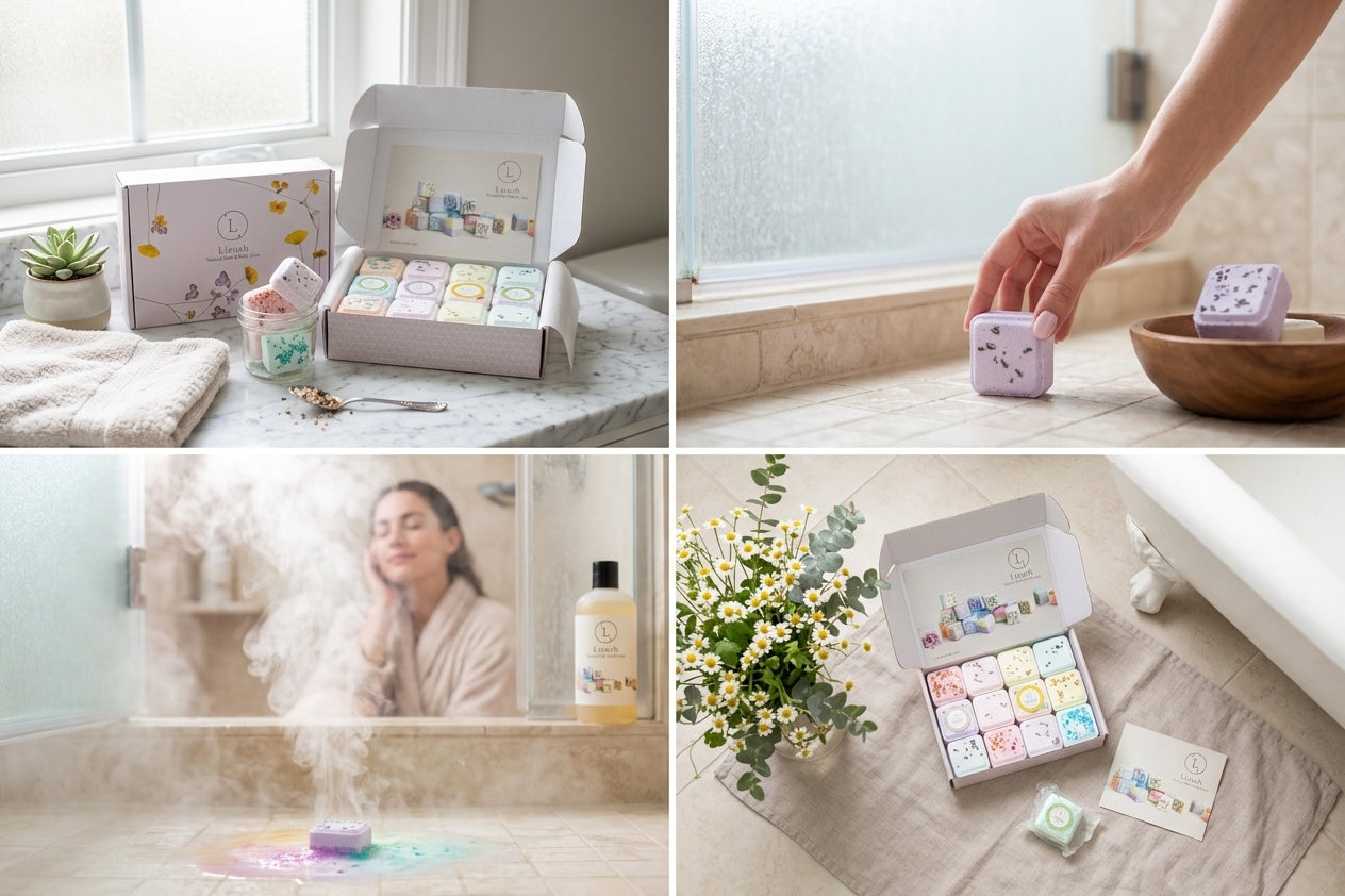 12-Piece Shower Steamers Gift Set – Natural Aromatherapy