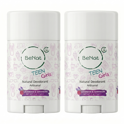 2-Pack all-Natural Deodorants for Kids & Teens