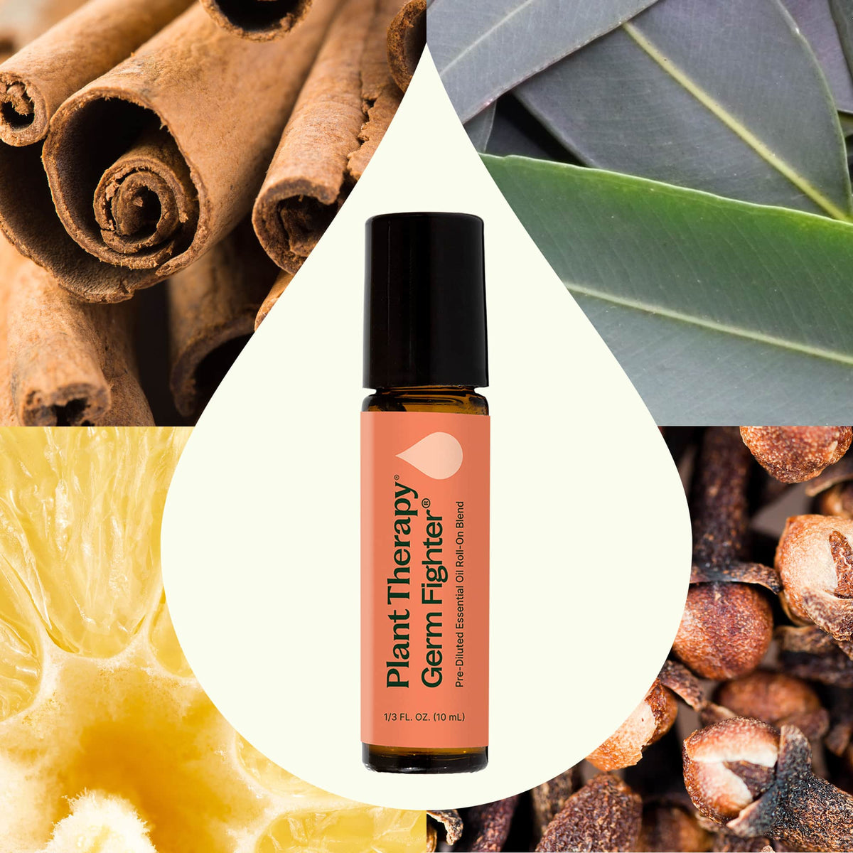 Mezcla de aceites esenciales Germ Fighter prediluida en roll-on