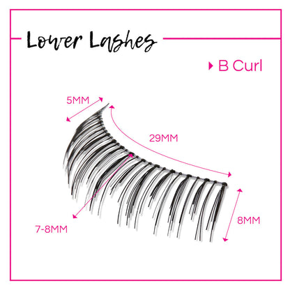 GladGirl False Lash Kit - Lower Lashes