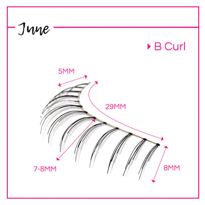 GladGirl False Lash Kit - June