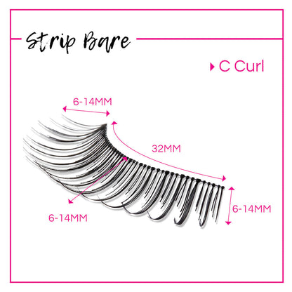GladGirl False Lashes Bundle - Strip Bare