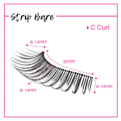 GladGirl False Lash Kit - Strip Bare