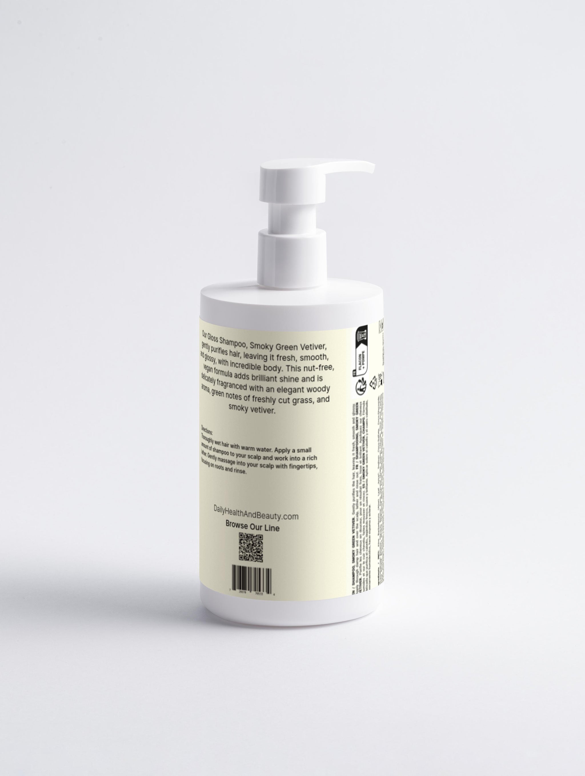 Gloss Shampoo, Smoky Green Vetiver Back