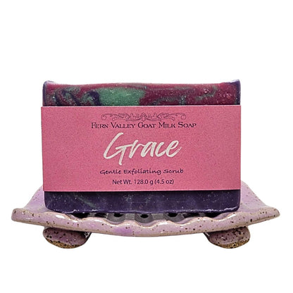 Jabón natural de leche de cabra | Grace - Increíble aroma floral fresco
