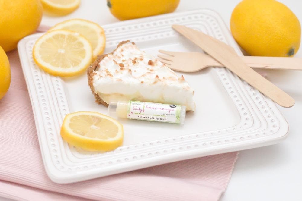 Lemon Meringue /// Organic Lip Balm Butter for Intense Moisture - Beauty Gift
