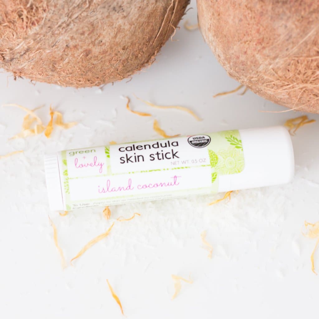 Island Coconut Skin Stick - Organic Moisture Stick - Travel Size