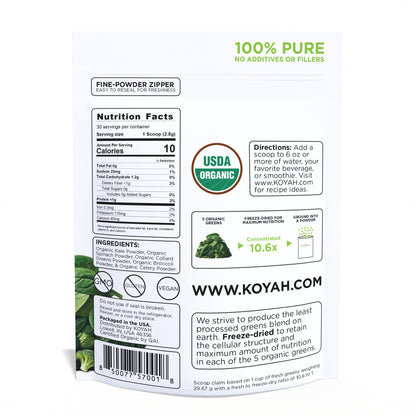 Organic Greens Blend Powder