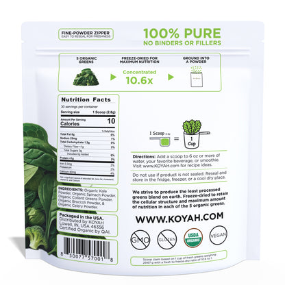 Organic Greens Blend Powder