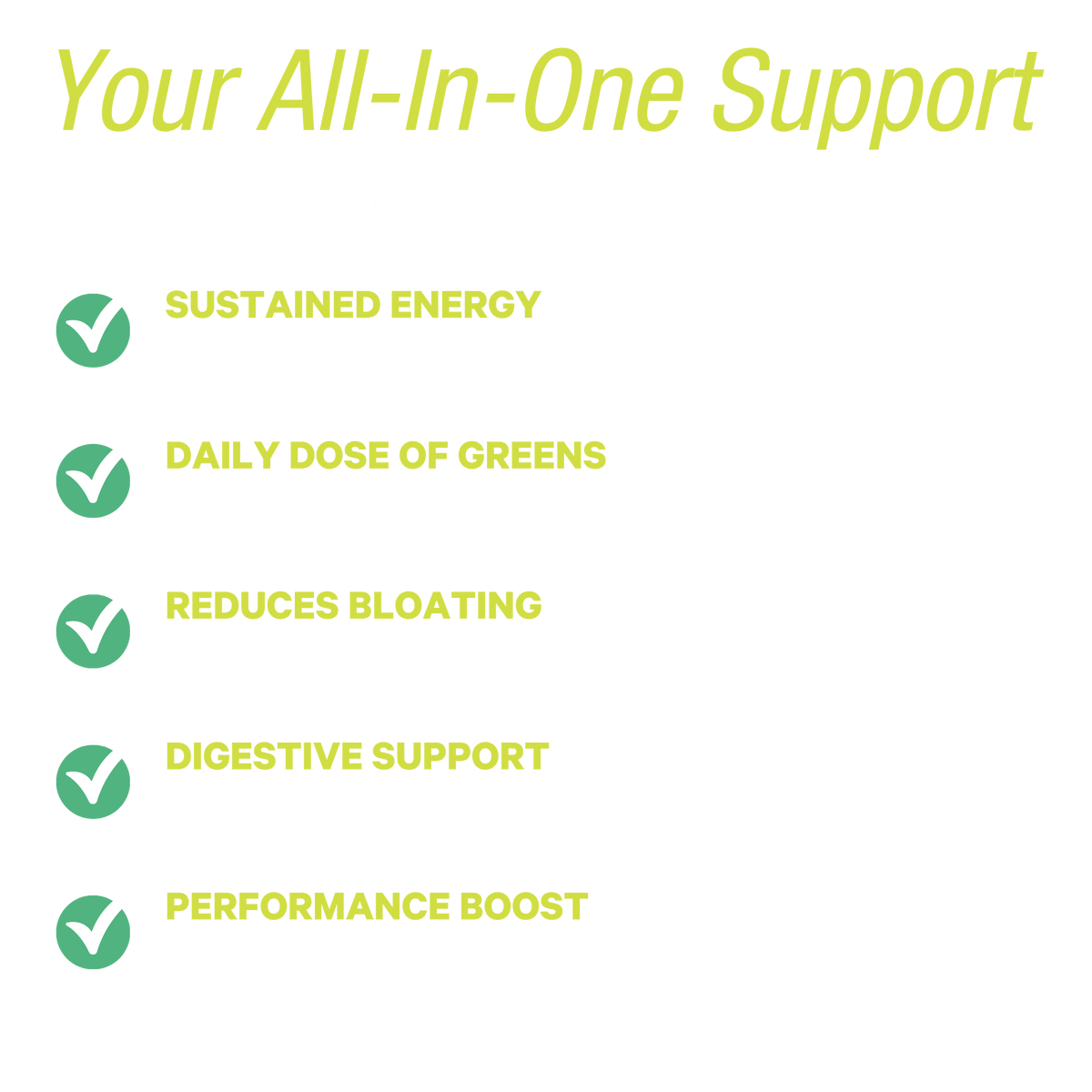 Super Greens & Moringa Gummies for Energy