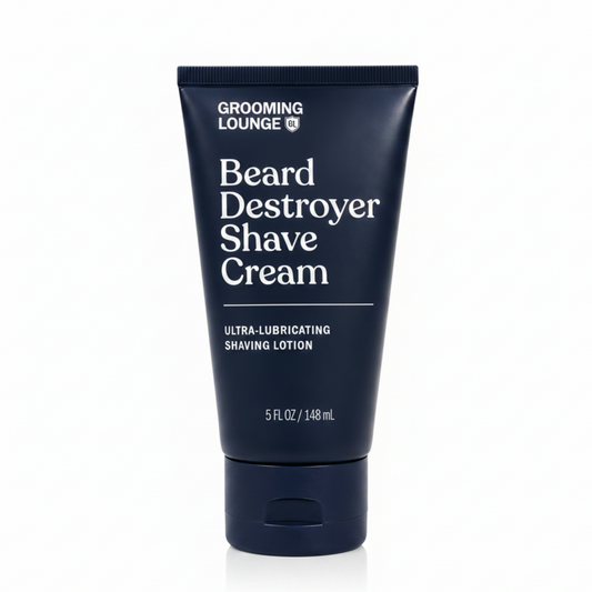 Crème de Rasage Grooming Lounge Beard Destroyer - Meilleure Crème de Rasage pour Peaux Sensibles